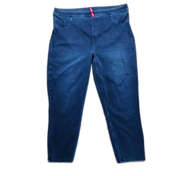 Spanx by Sara Blakely Pull Up Stretch Denim Straight Leg Capri Women's 2X.......
